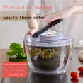 thumbnail image 2 of Ruiboury Manual Salad Vegetable Dehydration Basket Kitchen Vegetable Washer, 2 of 6