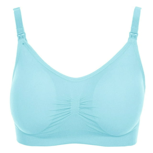 Women‘s Bra Wireless Maternity Seamless Front Buckle Breastfeeding Bra With Pads Plus Size