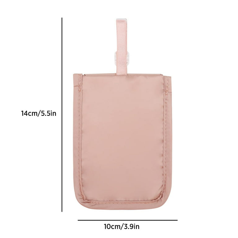 Women Hidden Bra Wallet Pickpocket Proof Bag for Money Valuables Pouch  (Pink)