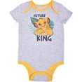 thumbnail image 3 of Disney 5 Pack Lion King Short Sleeve Babys Onesie Set, Simba and Friends Creeper Bundle, 9 Months Gray, 3 of 9
