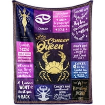 Cancer Gifts for Women, Cancer Gifts, Cancer Gift, Cancer Birthday Gifts for Women, Cancer Birthday Gift, Cancer Zodiac Gifts, Gifts for Cancer Women Blankets 50" X 60