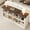 Brown and white contrast, variant on 8 Cube Book Shelf, Rustic Farmhouse Wood Horizontal Bookshelf, Long Freestanding Bookcase Cabinet, 2-Tier Storage Organizer for Living Room, Entryway, Office