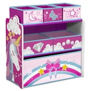Delta Children Unicorn Design & Store 6 Bin Toy Storage Organizer - Greenguard Gold Certified
