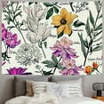 thumbnail image 2 of PRATYUS  Vintage Flower Tapestry Vertical Wall Hanging with Floral Tapestry Reference Illustrative Botanical Vertical Tapestry Wall Hanging for Bedroom Door Home 40x30inch, 2 of 6