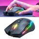 thumbnail image 3 of Ratón inalámbrico USB recargable ergonómico inalámbrico para juegos para ordenador portátil PC negro, 3 of 5