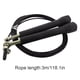 thumbnail image 3 of Cuerda para saltar ajustable Wosthever Cable de velocidad 3 metros negro, 3 of 6