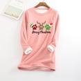 thumbnail image 1 of Birdeem Haut en Peluche Chaud Imprimé de Noël pour Femme, 1 of 1
