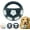 blackA, variant on Dog Calming Soccer Ball with Handles – Indestructible for Aggressive Chewers, Squeaky & Floating, Suitable for Small Medium Large Dogs