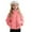 #03Watermelon Red, variant on Drmagiyhm Girl's Fleece Zip Up Jacket Zipper Jacket Fuzzy Fleece Lightweight Outerwear Zip-Up Winter Fleece Zipper Jacket Lightweight Winter Coats with Pockets Beige 4-5 Years