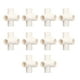 thumbnail image 3 of Conexión de tubería de PVC 10 piezas Conexión de tubería de PVC 20 mm Conector de tubería de codo tridimensional de ángulo recto de 5 vías para muebles(Blanco), 3 of 14