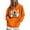 Orange, variant on BiZtdJrK Womens Cute Hoodies Pumpkin Ghost Graphic Long Sleeve Halloween Pullover Drawstring Hooded Sweatshirt with Kangaroo Pocket Brown M