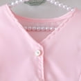 thumbnail image 4 of WEIGFI Toddler Girls Outfit Sets Summer School Uniform Button Vest Top And Pleated Skirt 2 Piece Sleeveless V-Neck Two Piece Bowknot Solid Color Performance Daily Cute Vacation Set,Pink,3-4 Years, 4 of 6