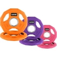 thumbnail image 1 of YUSAZENS 35 LB Total Cast Iron Rubber Coated Weight Plate Set Including 2.5LB 5LB 10LB Plates Home Strength Workout Accessories, 1 of 7