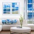 thumbnail image 1 of Closed Window to Blue Seascape - Oversized Landscape Wall Art Print, 1 of 3