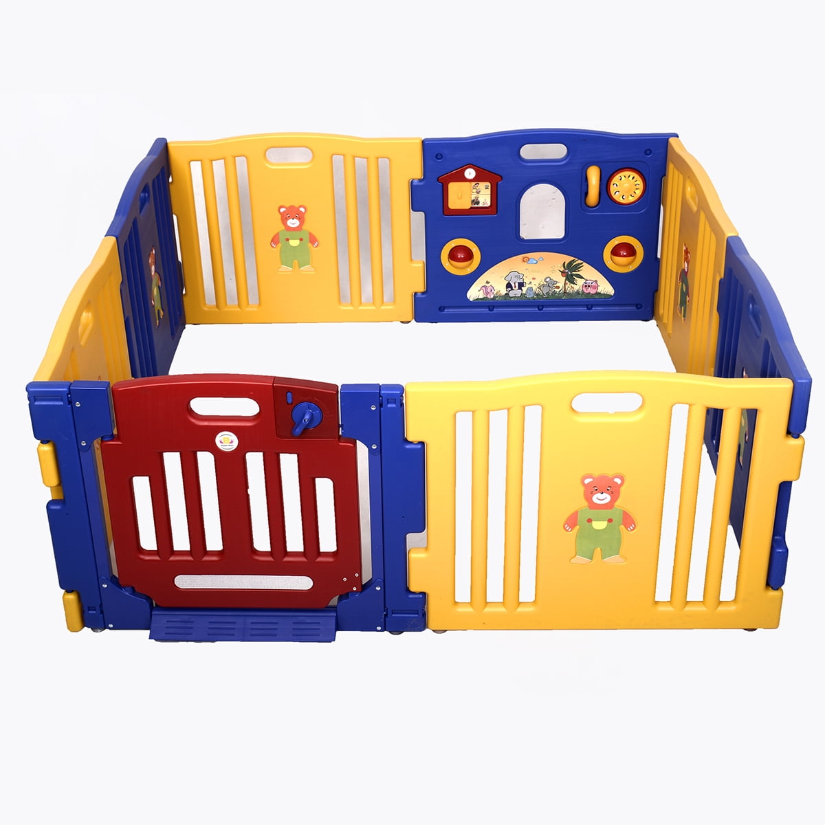 8 panel play yard for babies