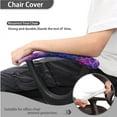 thumbnail image 4 of SCRAWLGOD Mermaid Scales Galaxy Stretchable Office Chair Slipcover with Arm Rest Slipcovers 4 PCS Comfy Rotating Chair Cover Anti-Dust Breathable Swivel Chair Protector, 4 of 7