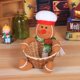 thumbnail image 2 of Matsuzay Cesta de almacenamiento de dulces de Feliz Navidad Decoración de Navidad Cestas de almacenamiento de Papá Noel Kits de decoración para fiestas L'omino di pan di zenzero L Matsuzay JR1136-09, 2 of 6