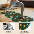 thumbnail image 4 of Green Sun Moon Cloud Planet Pattern Hot Yoga Mat Towel Non Slip for Hot Yoga - Quick-Drying Yoga Mat Cover with 4 Corner Pockets with Travel Bag - Hot Yoga Towel Non Slip 74"x26", 4 of 6