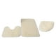 thumbnail image 5 of Juego de 3 Alfombras de Baño Perfecl Suave Lavable Antideslizante Amarillo, 5 of 8
