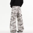 thumbnail image 4 of Mrmall Mens Camouflage Baggy Jeans Vintage Y2K Hip Hop Streetwear Loose Fit Denim Jeans, 4 of 6