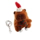 thumbnail image 4 of Llavero de peluche de carpincho, mochila de animales de peluche de carpincho, colgante de muñeca portátil llavero bufanda verde, 4 of 9