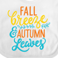 thumbnail image 4 of Inktastic Thanksgiving Fall Breeze and Autumn Leaves Boys or Girls Baby Bib, 4 of 4
