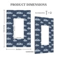 thumbnail image 3 of KLL Submarine With Periscope Pattern Electrical Outlet Covers, 3" x 5" 1 Pack Electric Receptacle Plug Covers for Decorator Receptacle Outlet & Switch-Style U, 3 of 6