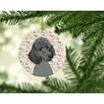 thumbnail image 2 of Poodle Standard Gray Christmas Ceramic Ornament 2.8 in x 2.8 in, 2 of 3