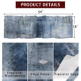 thumbnail image 2 of Bedliving Abstract Neutral Window Valance for Kitchen Bathroom Laundry Room, 54 x 18 Inch Rod Pocket Short Curtain, 1 Panel, 2 of 9
