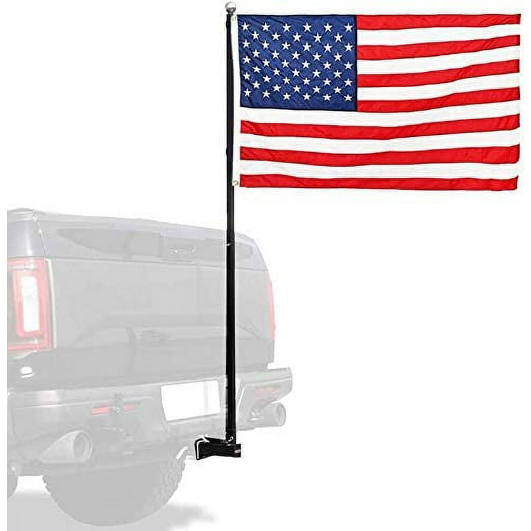 NIXFACE Universal Truck Flag Pole Holder Hitch Mount Flag Holder for 2  Receivers 