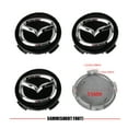 thumbnail image 1 of 4PCS 56mm Car Wheel Center Caps Tyre Rim Hub cap Cover Stickers Badge For 2 3 5 6 7 323 626 RX7 RX8 MX3 MX5 Axela Atenza black short foot For mazda, 1 of 6