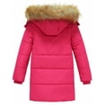 thumbnail image 5 of Wantdo Girl's Winter Coat Windproof Puffer Jacket Fleece Lined Anorak Red Size 14/16, 5 of 8