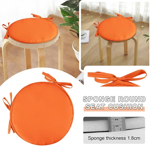 olkpmnmk Clearance,Round Garden Chair Pads Seat Cushion For Outdoor Bistros Stool Patio Dining RoomHome Decor,,Orange