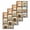 Brown, variant on Watercolor Coffee Kitchen Dish Towels for Drying Dishes Set of 4, Retro Coffee Patchwork Waffle Weave Microfiber Hand Tea Bathroom Towels Quick Dry & Absorbent Towel 15.7x23.6