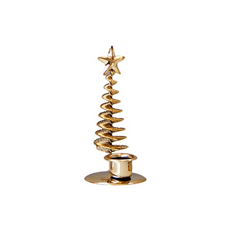 

Kuluzego European Golden Luxury Metal Christmas Tree Thin Candle HolderBig Deal Y