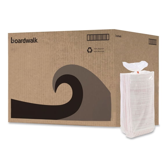 Boardwalk Paper Food Baskets, 3 lb Capacity, Red/White, 500/Carton