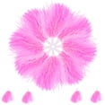 thumbnail image 1 of Pompones de escuadrón de vítores de 12 piezas manejaron vheering poms juegos deportivos baile pompones de plástico, 1 of 5