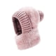 thumbnail image 4 of Pasamontañas de invierno 3 en 1 con forro polar, bufanda y mascarilla | Tejido resistente al viento y cálido para mujer, 4 of 6