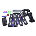 thumbnail image 1 of Miangastore 3.2W Car Interior Atmosphere Lights Sound Control Lamps Colorful LED Light (Black), 1 of 8