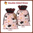 thumbnail image 4 of Color Matching Linen Bundle Mouth Gift Bag Can Be Used For Daily Small Items Cute Little Cow Small, 4 of 8