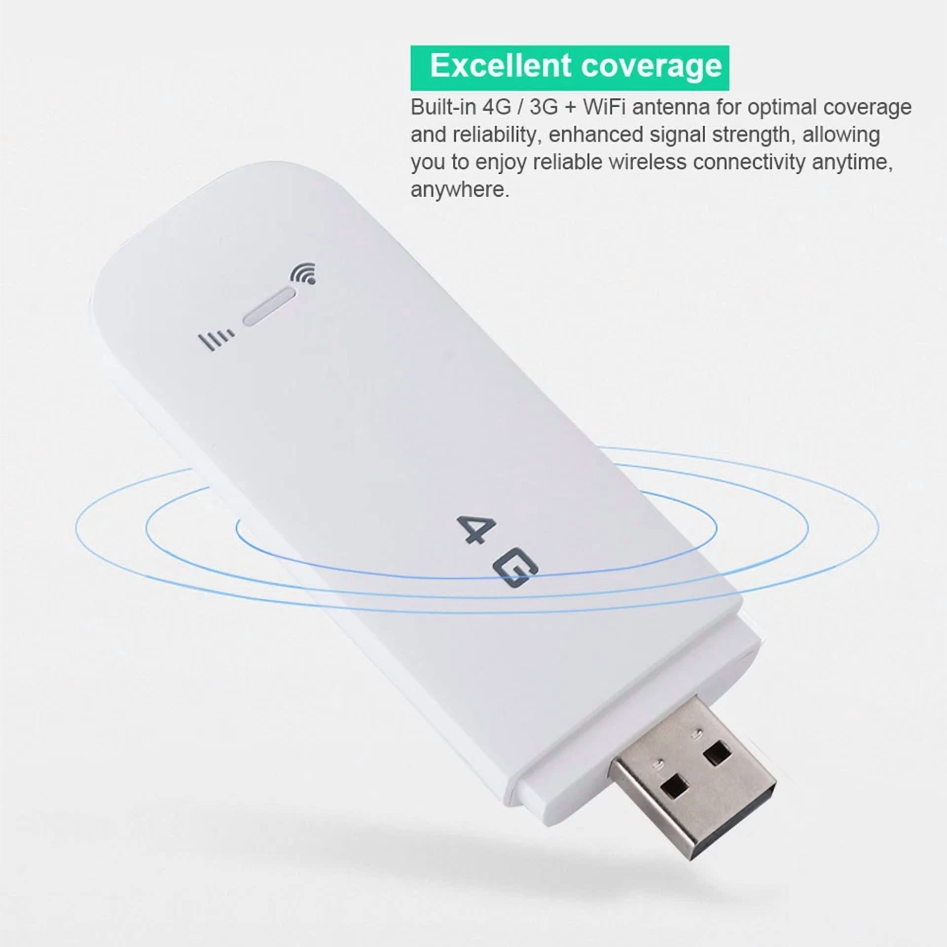 4G Lte Unlocked Usb Dongle Modem Wireless Router Mobile Broadband Wifi Sim Card
