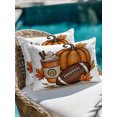 thumbnail image 4 of Outdoor Pillows Waterproof, Fall Thanksgiving Bedding Throw Pillows with Insert for Couch Sofa Bed, Football Pumpkins Maple Leaves Modern 12x20 Inch Pillowcases Decorative Patio Pillow Set of 2, 4 of 8