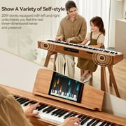 TERENCE P37 Digital Piano 88 Key Weighted Keyboard, Full-Size Keyboard Piano for Beginners, Electric Piano with Stand