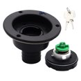 thumbnail image 1 of ARCADORA Black Caravan Water Lock Inlet Cap Plastic Lockable Design 2 Keys For Rv Door Panel 30-40mm Thickness Water Filling Accessory, 1 of 10