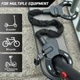 thumbnail image 2 of Scooter Lock, Electric Scooter Locks Anti Theft & Waterproof Scooter Bag, Bike Lock with Key, Heavy Duty Handcuff Chain Lock for E Scooter, Electric Bike, Bicycle, Motorbikes, 2 of 6