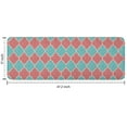 thumbnail image 7 of Red Teal Checkerboard Checkered Pattern Kitchen Rug Mat,Kitchen Runner Rugs Non Skid Washable,Decorative Kitchen Floor Mats for Kitchen,Sink,Laundry,17"x47.2", 7 of 7