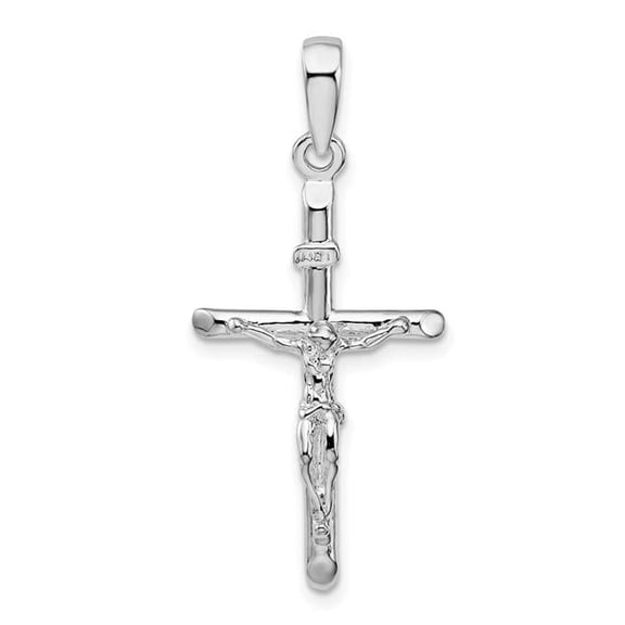 Finest Gold Sterling Silver Polished Crucifix Cross Pendant
