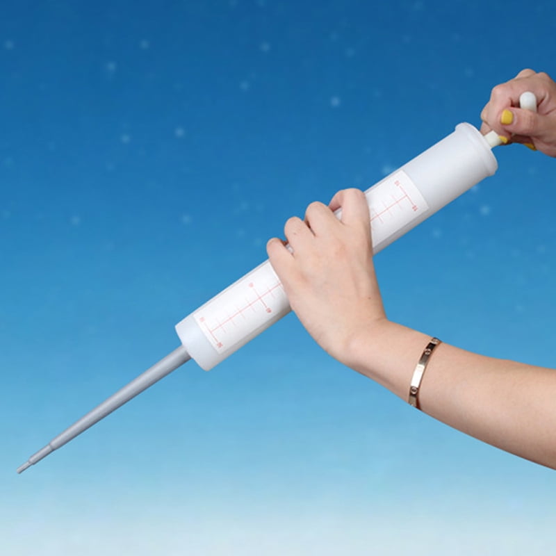 White Giant Prop Syringe Needle Cylinder Injector Syringe Fake Toy ...