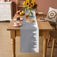 thumbnail image 2 of Abstract Grey Table Runner 72 Inches, Modern Minimalist Graffiti Artwork Bed Runner Dresser Scarves Tabletop for Indoor Outdoor Parties/Ceremony/Banquet, 18" x 72", 2 of 9