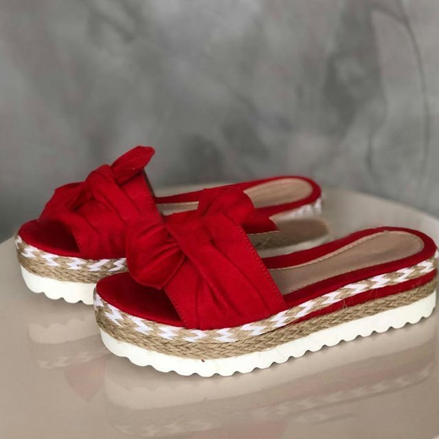 Sandalias de mujer, sandalias de plataforma, zapatos de mujer con lazo, sandalias de verano 2022, chanclas para interior y exterior, zapatos de playa para mujer Tan Jianjun unisex